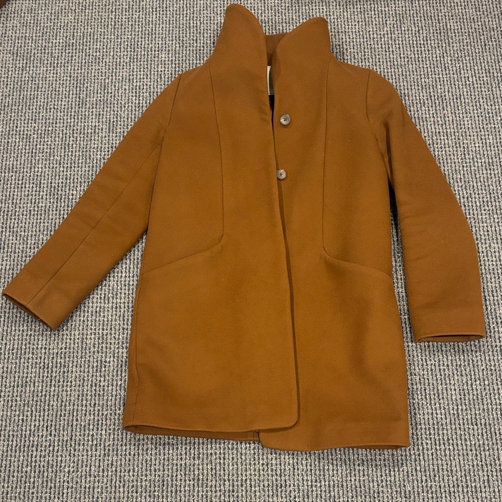 Aritzia Cocoon Camel Wool Coat